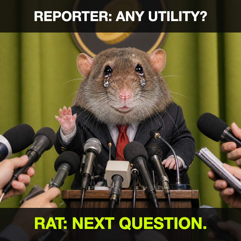 cashrat dodging questions about utility at a press conference